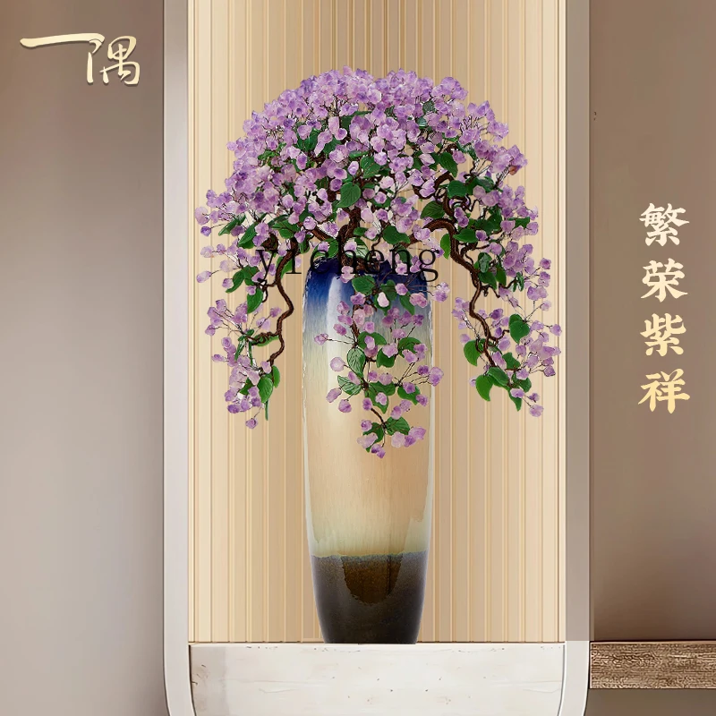 

ZYA large vase ornament, floor-to-ceiling hotel high-end decorations on both sides next to the TV cabinet in the living room