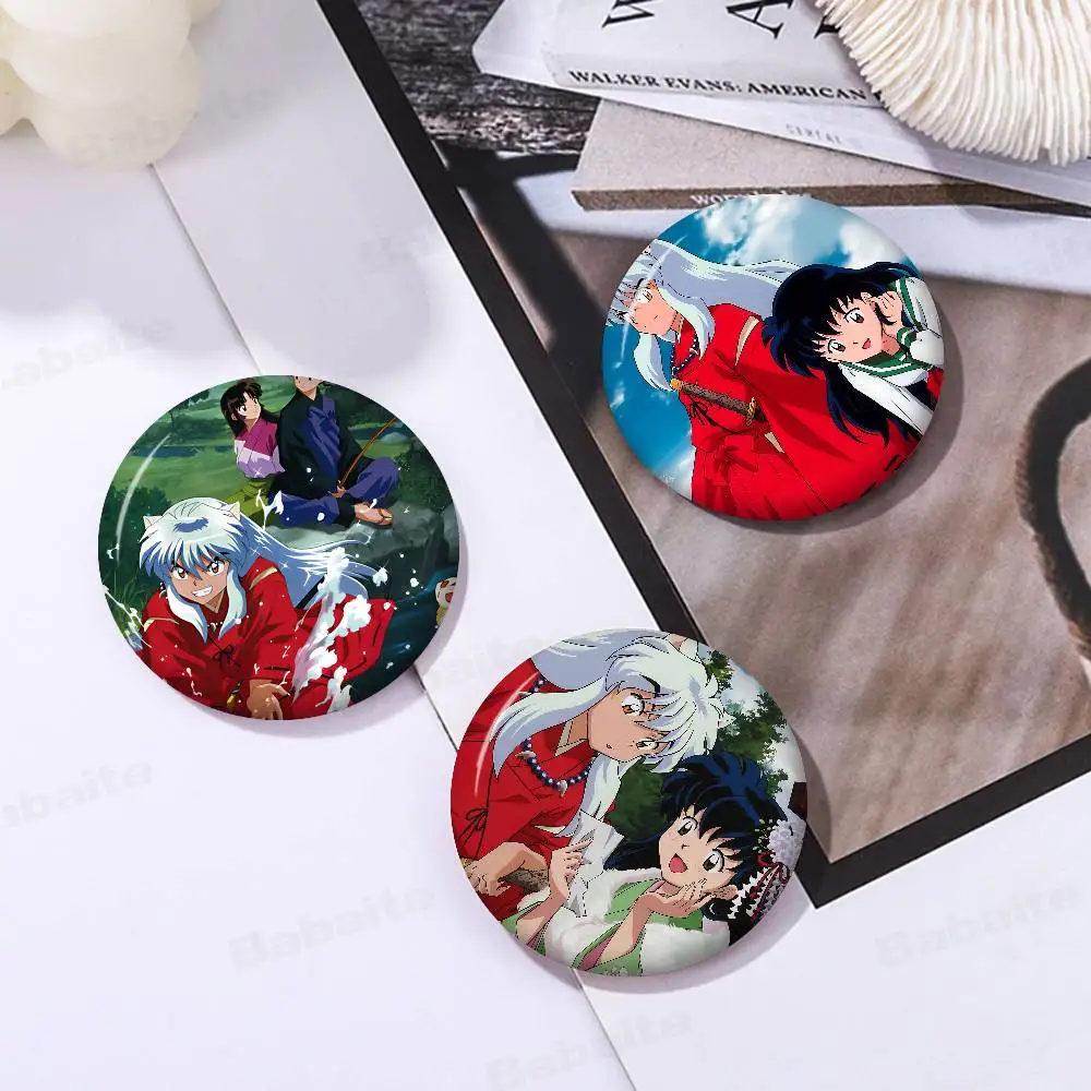 Inuyasha Anime New  Brooches Soft Button Pin Funny Silly Gnarpy on A Skateboard Meme Badge Gamer Collection Gifts