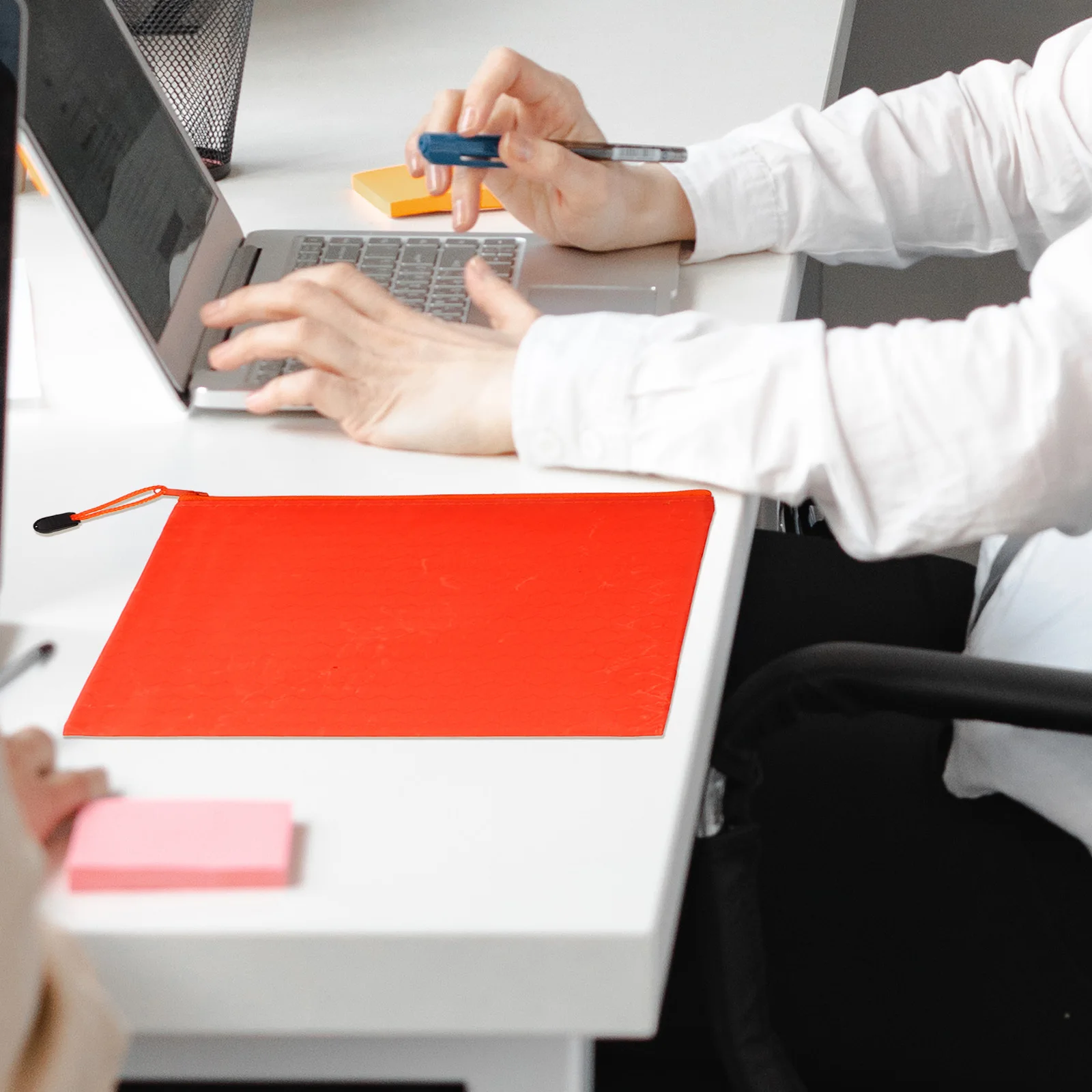 

12Pcs Waterproof Canvas Document Organizer Large Capacity File Storage Zipper Pouch Portable Document Holder Office File Bags