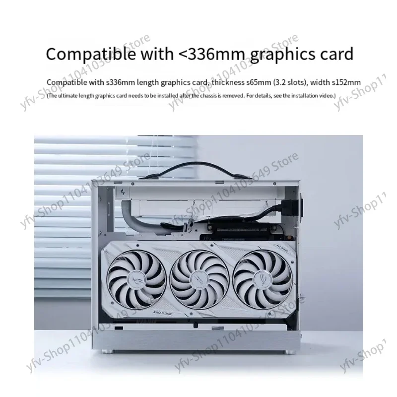 S500-chassis, draagbare ITX Handheld 240 watergekoelde TYPECmini Computer Host Box Desktopcomputer