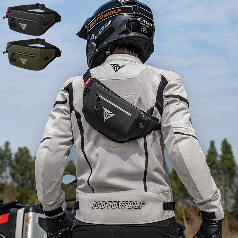 

Waterproof Motorcycle Waist Bag Multifunctional Outdoor Motocross Cycling Pack Anti-Splash Waterproof Premium Storage Waist Bag