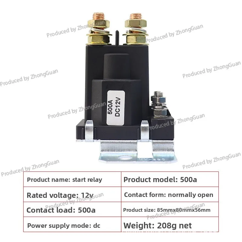 500A 12V 24V Motor Preheating High Current Isolator Switch Power Supply Starter Relay