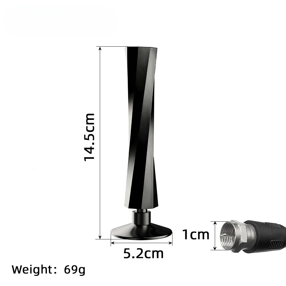 هوائي تلفزيون داخلي لجميع أجهزة التلفاز الذكية الرقمية طويلة المدى مع إشارة مكبر للصوت للقنوات المحلية يدعم 4K 1080P TM/TK ATSC