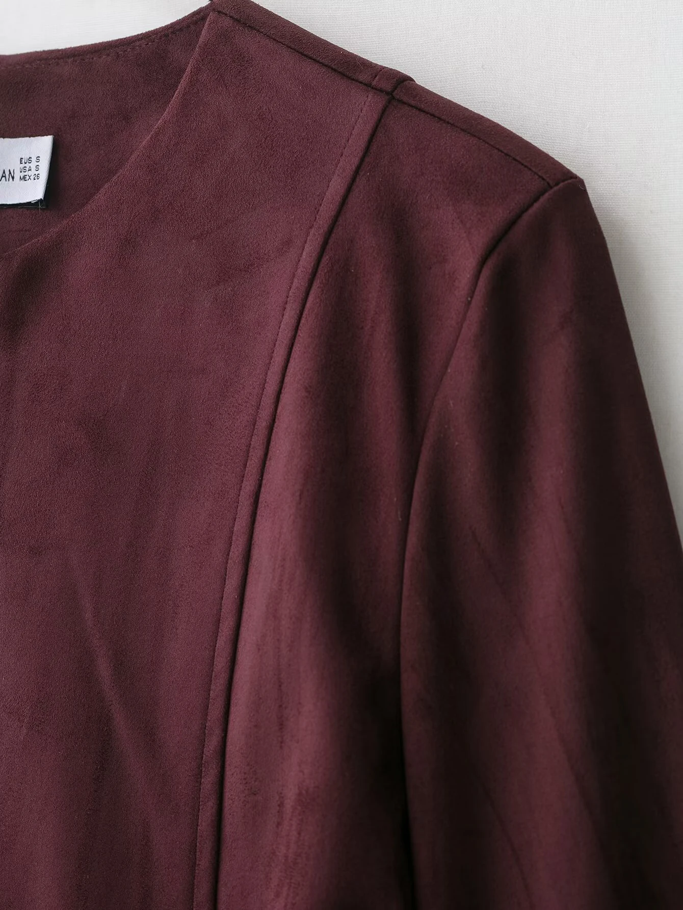 DEEABAE เสื้อแจ็คเก็ตแขนยาวคอกลมสำหรับผู้หญิงในฤดูใบไม้ร่วงพร้อมสายคาดเอวและเสื้อแจ็คเก็ตสไตล์กระโปรงสั้นหนังกลับ