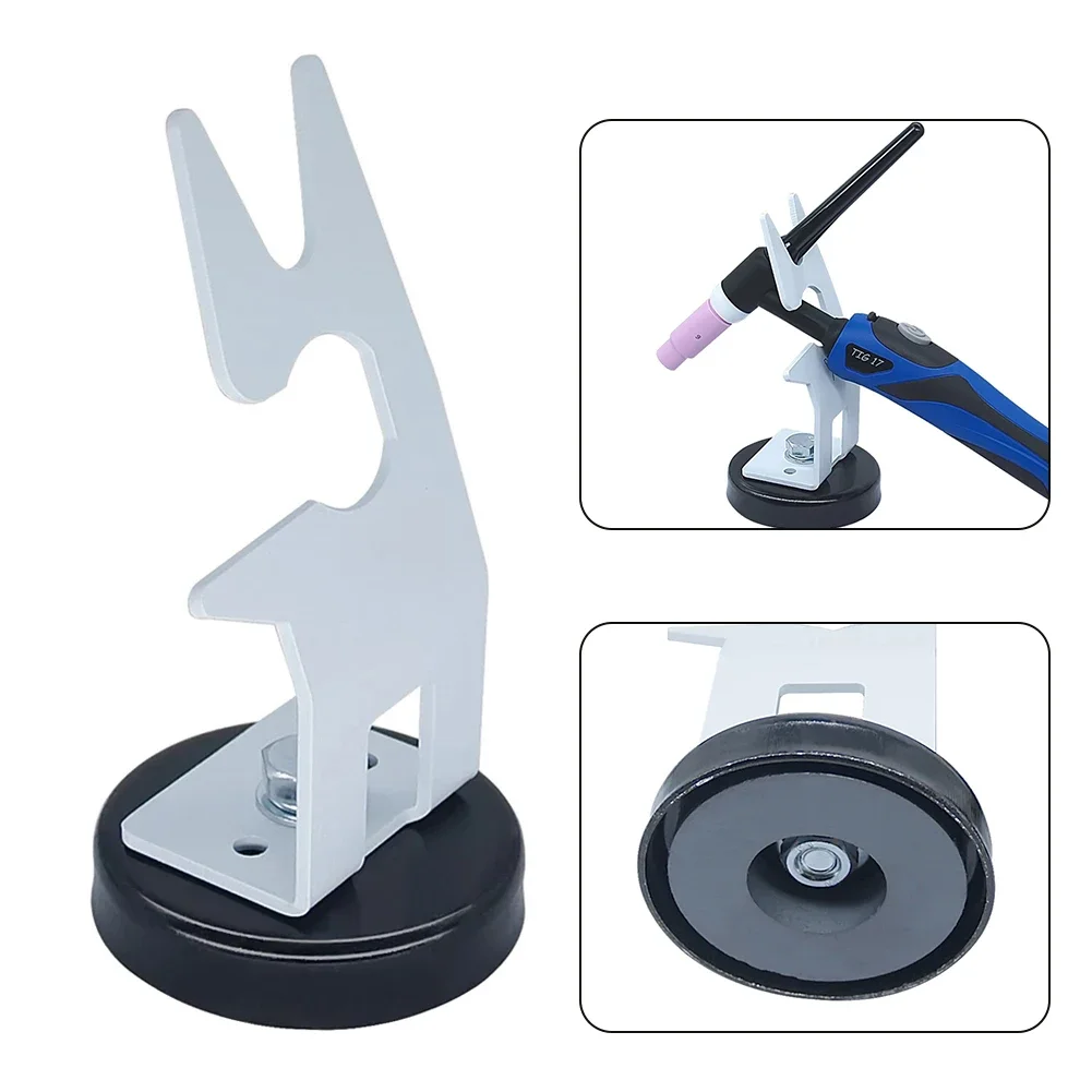 Magnetic TIG Welding Net Holder White Carbon Steel + Magnet Support Torch Welding Holder For Tig Torch 3.31in*6.30in