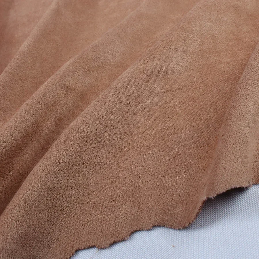 Double-sided Microfiber Suede Fabric Thicker Camel Soft Clothing Inner DIY Sewing Material 145cm x 50cm -Sold By Half Meter