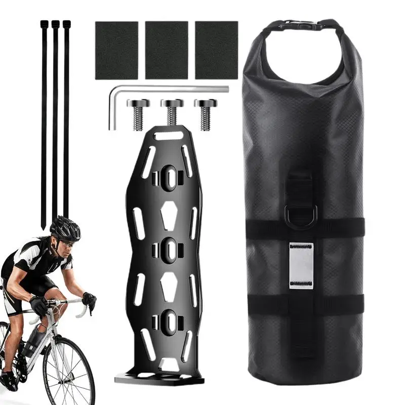 Bike Fork Bag 5L Bicycle Racks Bags Bike Pannier Bag Saddle Bag with Reflective Stripes for City Riding Bikepacking Cycling Tour