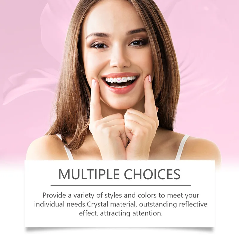Eelhope Crystal Tooth Gems Teeth Whitening Stickers Enhance Smile Brightness Long  Lasting Easy To Use For All Tooth Types