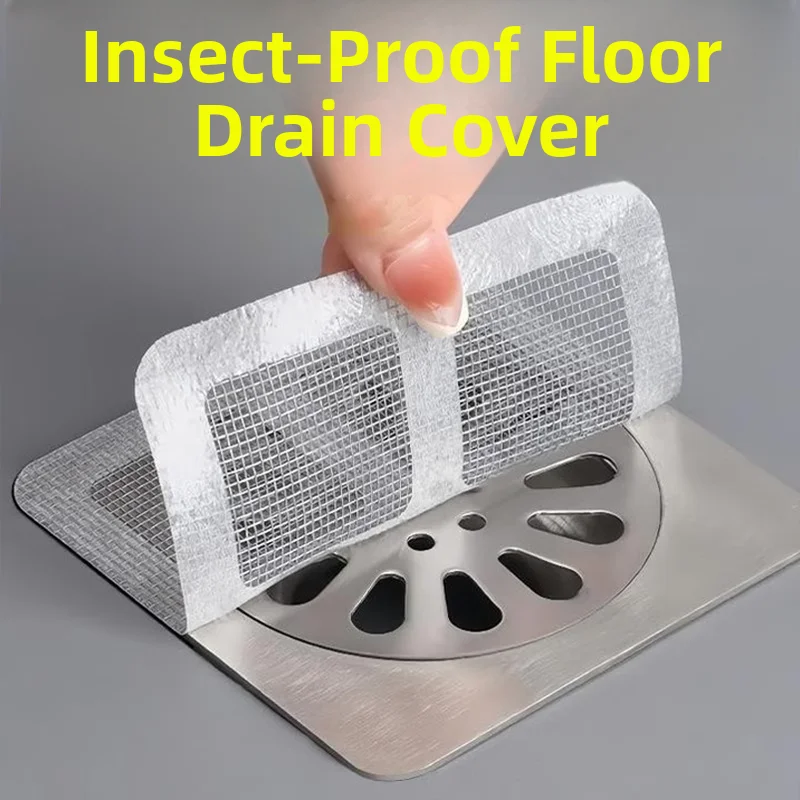 Bathroom Hair Filter Drain Pipe Blockage Prevention Hair Net Sink Strainer Anti-Insect Hair Trap Household Cleaning Tool