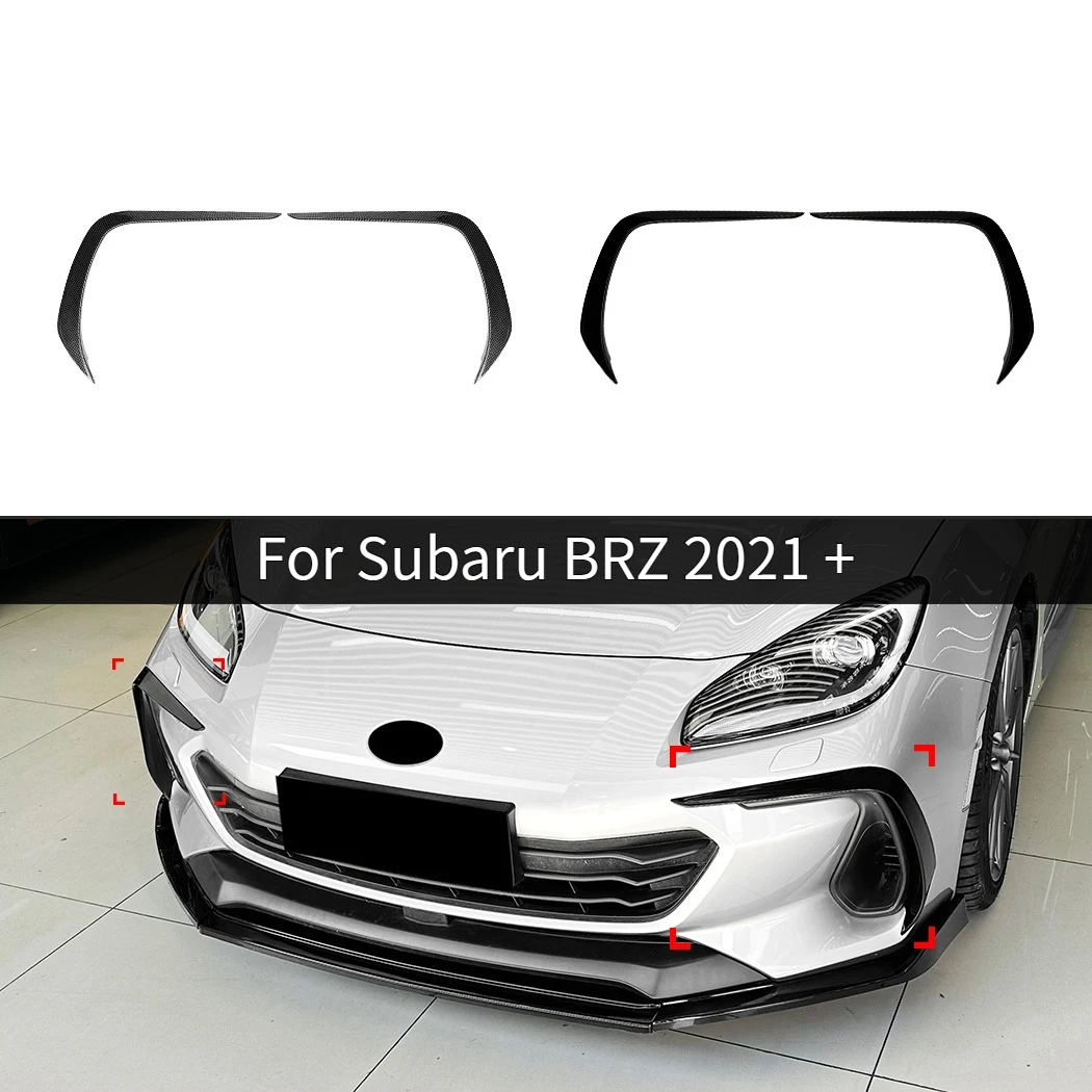 

Для Subaru BRZ 2021 + автомобильный узор из углеродного волокна, передний воздушный нож, трендовая автомобильная наклейка, аксессуары для модификации внешней части