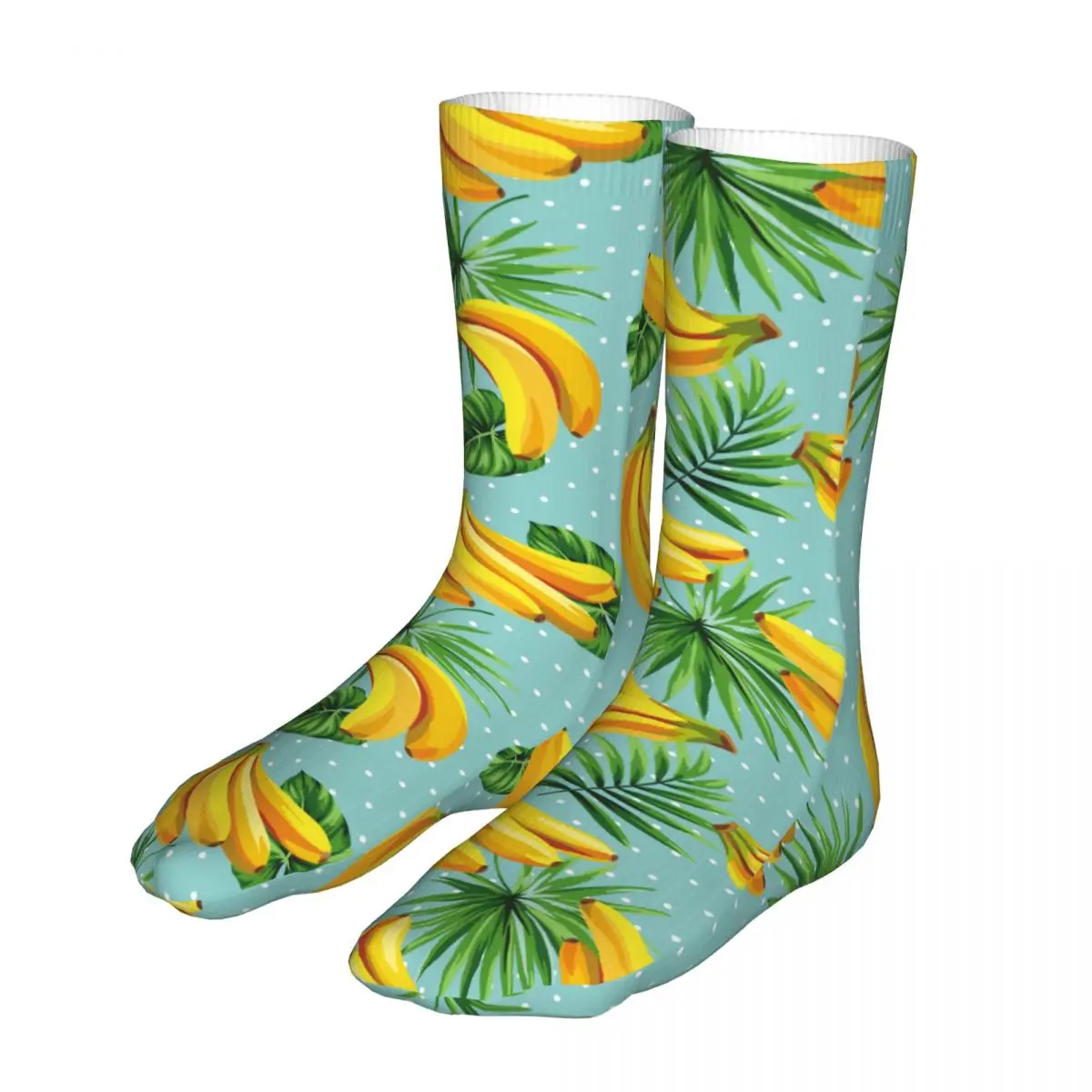 

Female Sport Banana Summer Fruits Socks Cotton Funny Tropical Palm Leaves Women Sock