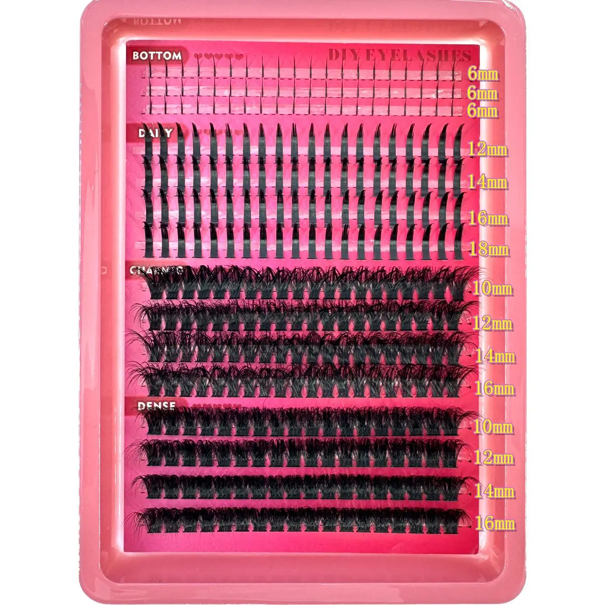 Manga Lashes Spikes With Bottom Lashes Mix Anime Lash Clusters Spiky Eyelash Cluster Eyelash Extensions Fairy Individual Lashes