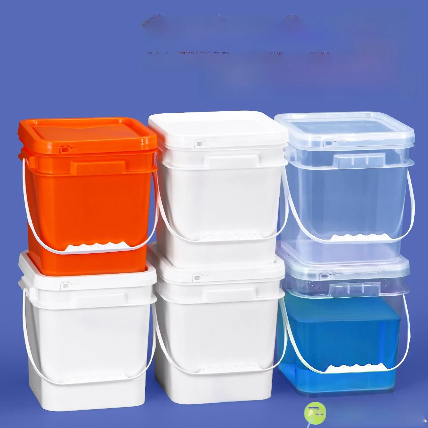 

Утолщенное прочное квадратное пластиковое ведро с крышкой, пищевое, промышленное, четырехугольное, для рыбалки, для воды, 5 л, 10 л, пластиковое...