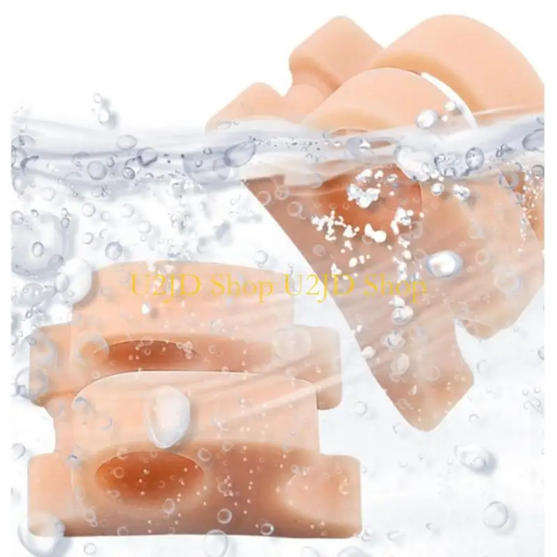 U2JD 4Pcs Flexible Toe Separators For Hallux Valgus Correction And Relaxation