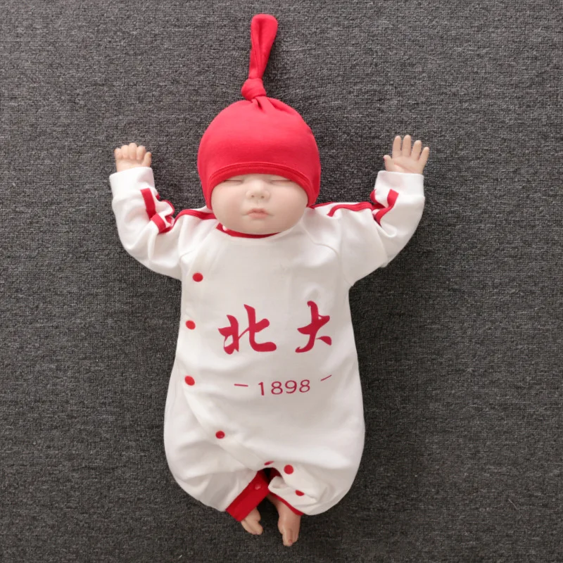 بدلة أطفال للربيع والخريف من القطن الخالص للأولاد والبنات ملابس لحديثي الولادة ملابس لطيفة هاراجوكو Sle للرضع ماركة صينية