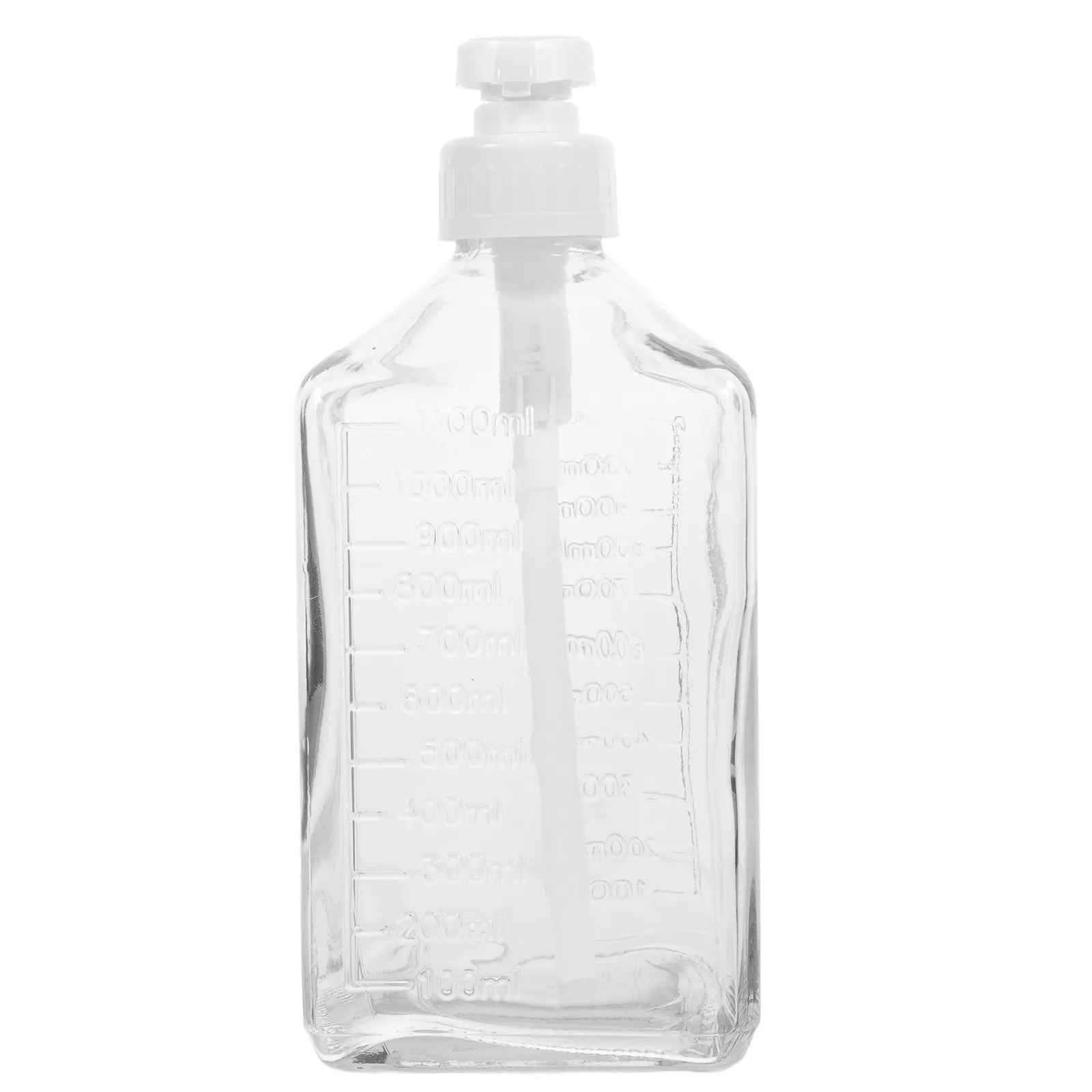 Reusable Glass Syrup Dispenser with Pump for Coffee Bar Bakery Supermarket Multifunctional Honey Syrup Storage Bottle Dispenser
