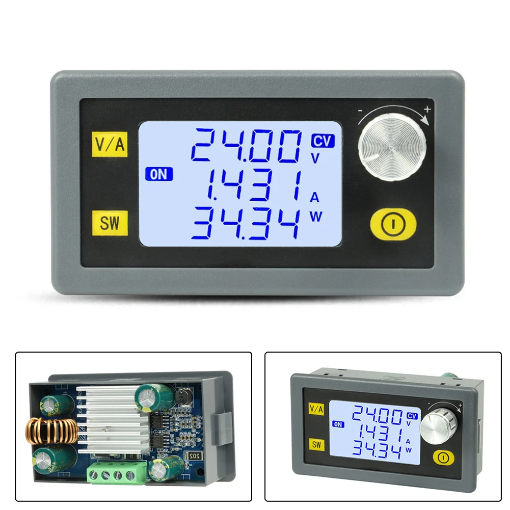 

CNC DC Step-up And Step-down Converter Adjustable Voltage Constant Current 0.6-30V 80W Power Supply Step-down Power Module 5/12v