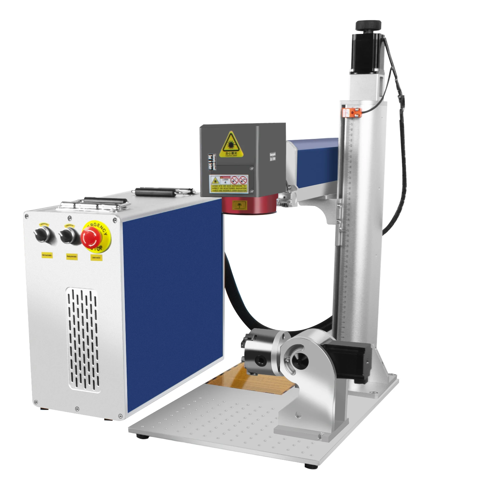 เครื่องแกะสลักเลเซอร์ไฟเบอร์ 2.5D JPT MOPA 300W EZCAD 3.0 พร้อมบอร์ดแท้ BJJCZ สำหรับงานแกะสลักลึกบนโลหะ