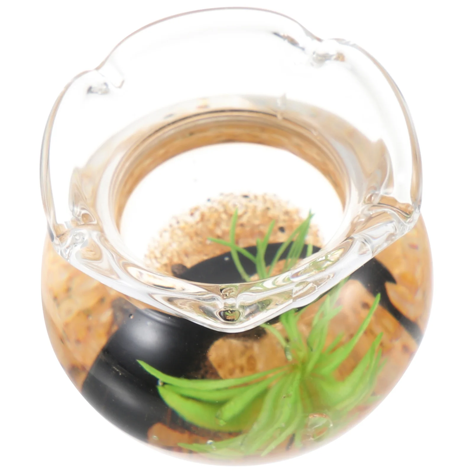 Décoration de maison Miniature, réservoir de poisson rouge, accessoires de maison de poupée, petits accessoires d'aquarium