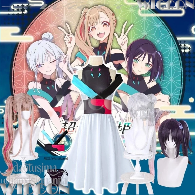 Anime Princess Kaguya Cosplay Kaguya Iroha Sakayori Yachiyo Runami Idol Girls Group Stage Uniform Fashion Dress Navidad Carnaval