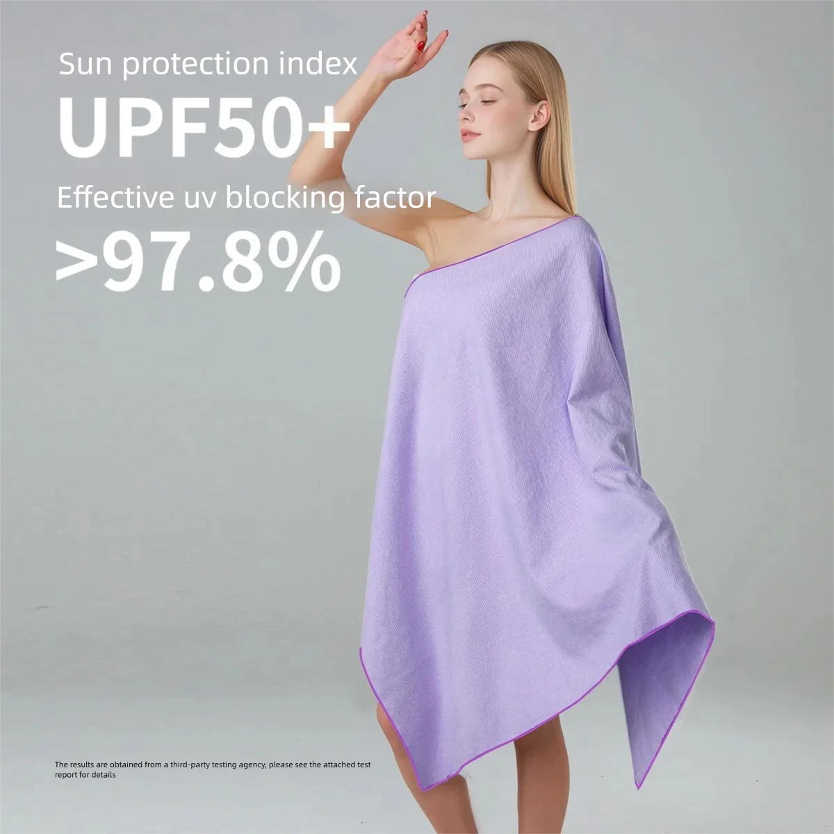 Antibacterial Class A Quick Dry Swimming Towel Ultra Absorbent Soft Fitness Sports Towel Non-Shedding Sun Protection Beach