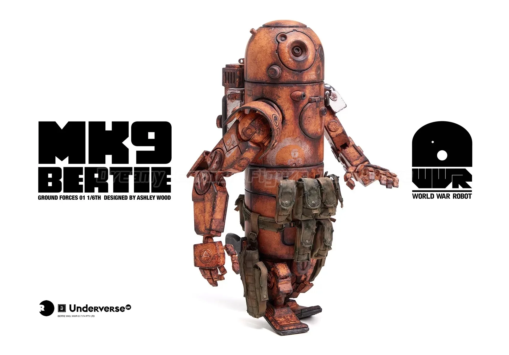 Pre-sale】Original UNDERVERSE World War Robot Series DESERT ALPHA
