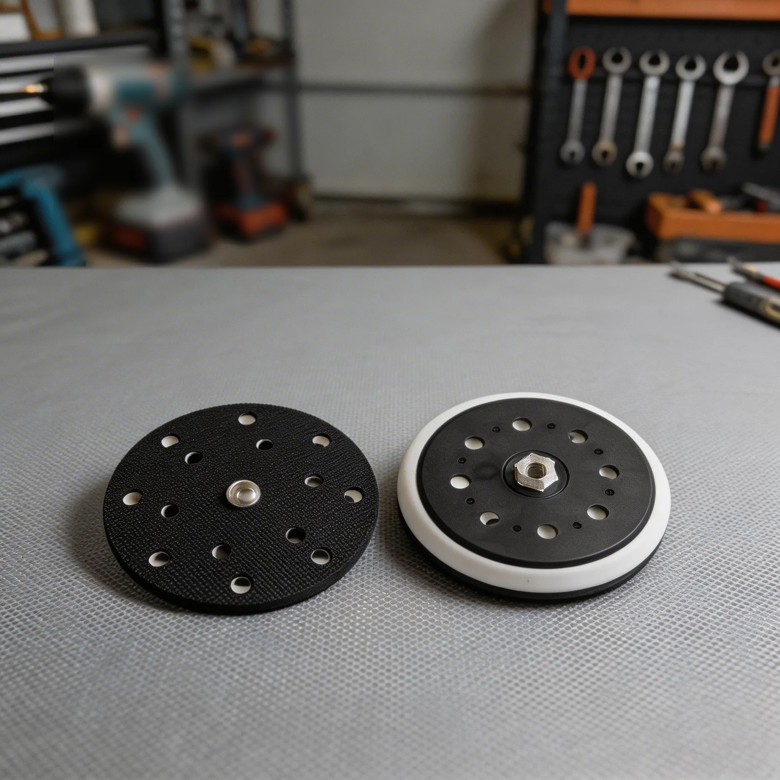 And Pad 6 Inch Sander Pad For Auto Detailing PU Material White And Black Color High-density Hook For 197314-7