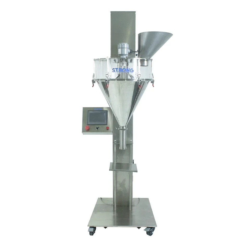 Vertical Type Powder Screw Single Auger Filling Packing Machine For Coffee Powder, Milk Powder, Pepper Powder