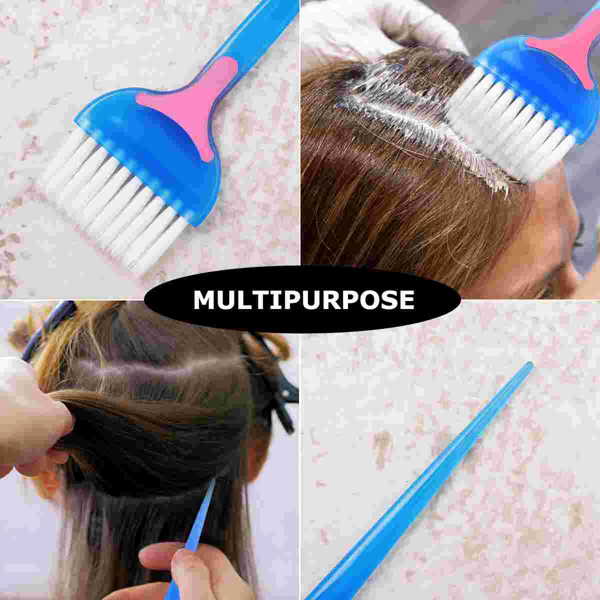 Minkissy 2 Pcs Hair Dyeing Comb Hair Care Comb Comb for Salon or Home (Random Color)