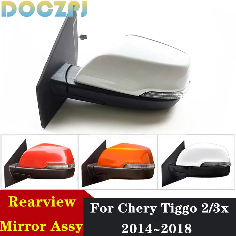 

Car Outer Door Rearview Side Mirror Assembly For Chery Tiggo 2/3x 2014 2015 2016 2017 2018