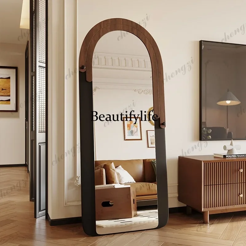 F150 Vintage full-length mirror, floor-standing mirror, high-end household storage dressing mirror, simple fitting mirror
