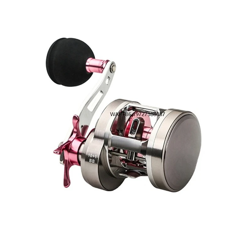 

RANMI BERING SP200 Right Hand Trolling Reel Light Jigging Metal for Sea Fishing with 10+1 Max Drag of 12 kg