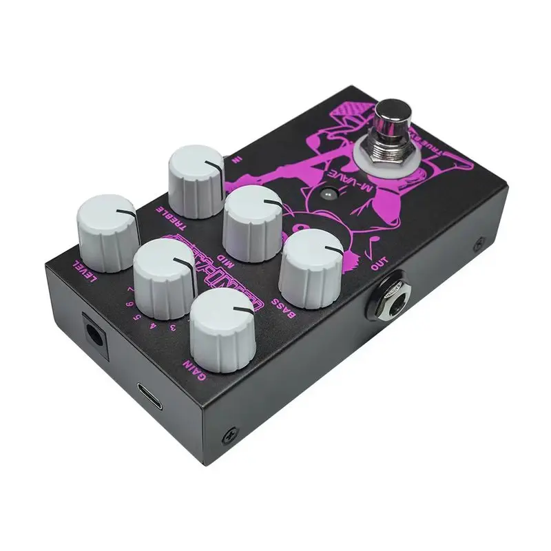 Hot In Stock M-Vave Guitar Effect Pedal Distortion Overdrive True Bypass Portable Electric Guitar Effector For Stage Performance