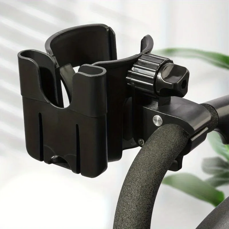 

2-in-1 Universal Stroller Water Cup Holder With Phone Holder, Universal Bottle Holder For Wheelchair stroller Accessories