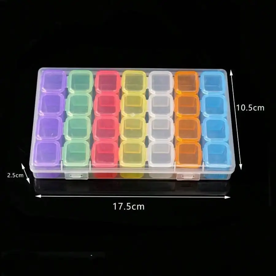 Transparent portable jewelry box for necklaces, earrings, rings, anti-oxidation, detachable storage box, popular online jewelry