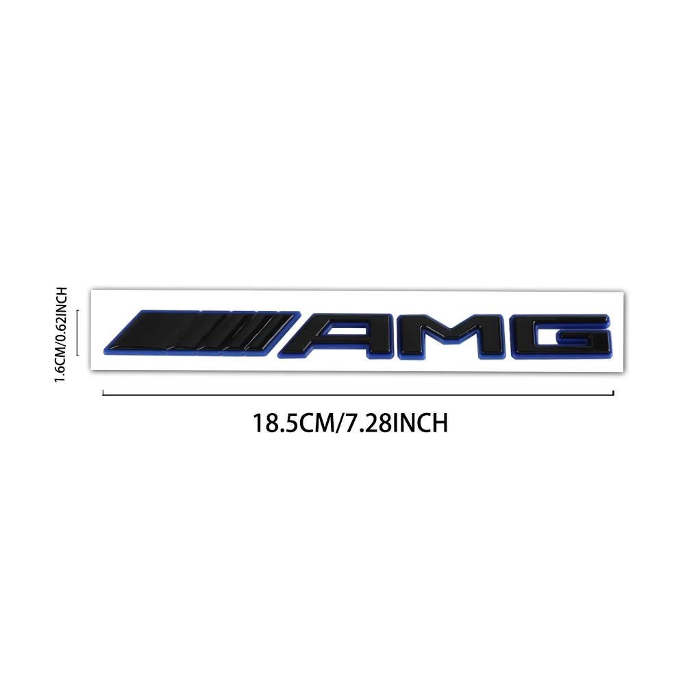 1pc 3D ABS Car Rear Trunk Badge Decal Letters Sticker For Mercedes Benz AMG A B C E G CLA C63 C63S E53 GT SLK Auto Accessories