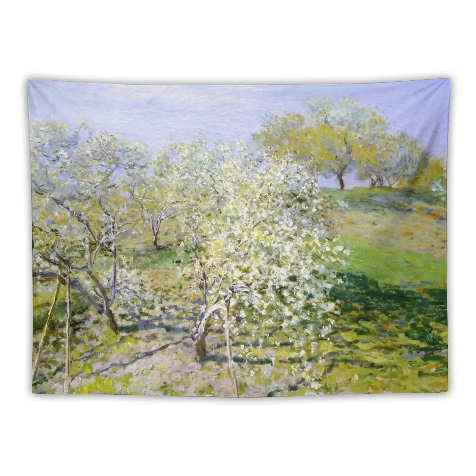 Apple Trees in Bloom claude monet Tapestry Room Decor Cute Decor For Bedroom Tapestry