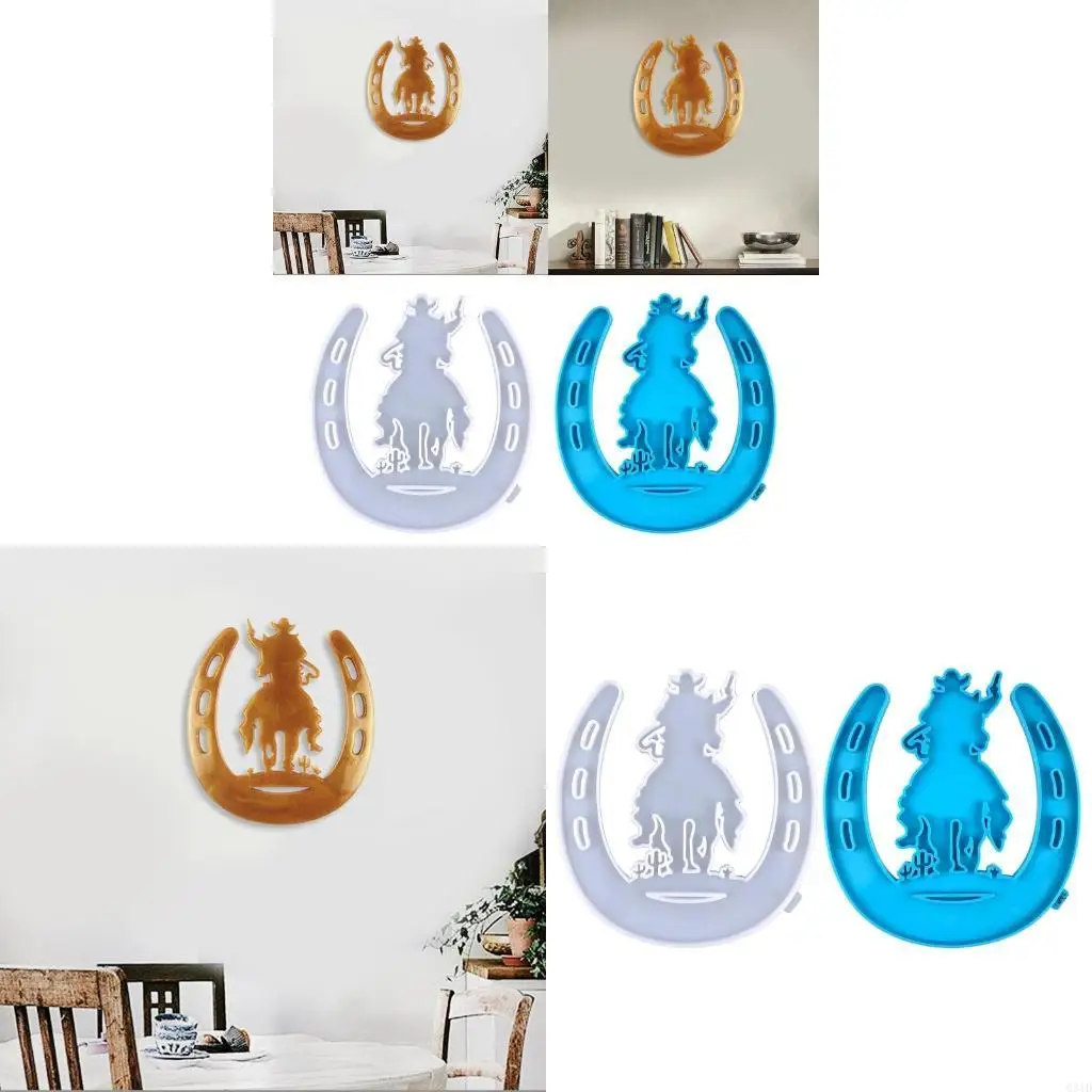 

Подкова настенная клейкая форма Diy ковбойский всадник настенная подвеска декоративная форма