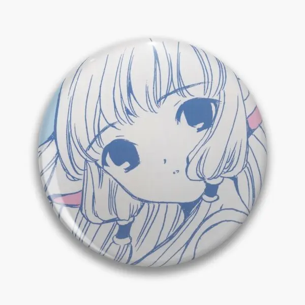 Chobits Chi-broche de botón suave mágico blanco, joyería para sombrero a la moda, Pin de solapa, decoración de Metal divertida y creativa para amantes de las mujeres