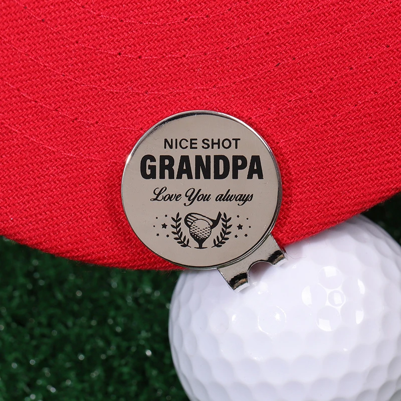 Nice Shot Grandpa Love You Always Magnetic Hat Clip Golf Ball Marker Funny Golf Accessories Baseball Cap Clips Accessories Gift