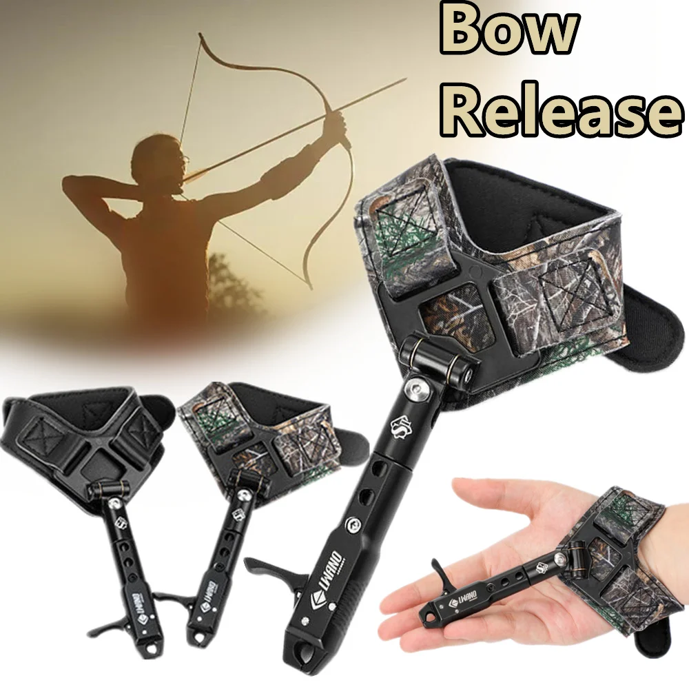 Leather Wrist Release Device Wrist Release Composite Pulley Bow Accessories Archery Caliper Release Aid Compound Bow Strap