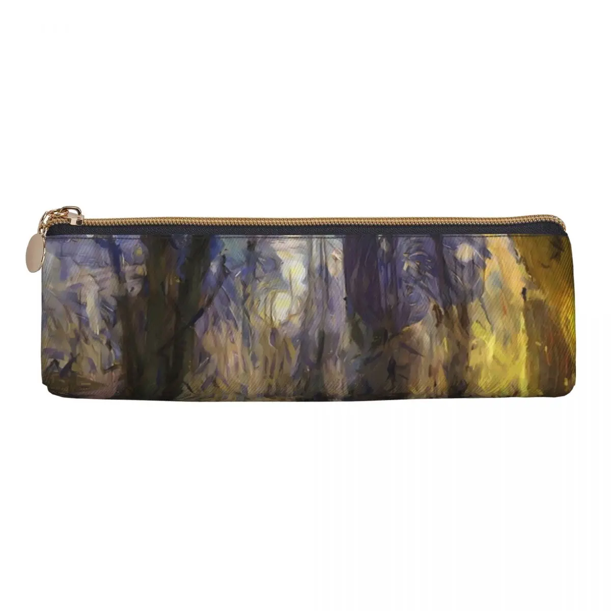 Sunset Forest Pencil Case Van Gogh University Pencil Box Boy Girl Zip Aesthetic School Pencil Cases Design Stationery Organizer