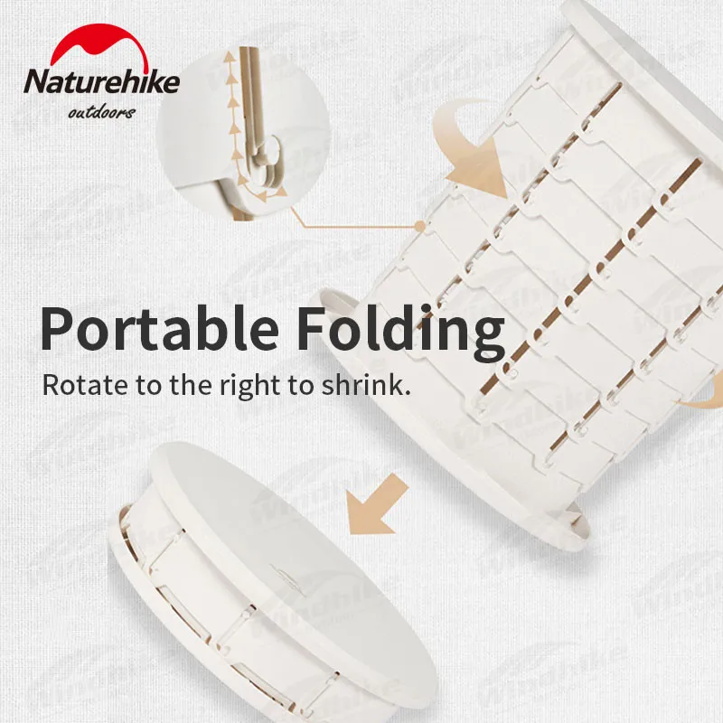 

Naturehike Outdoor Portable Trash Can Foldable Multifunctional Paper Basket Camping Mobile Toilet Closestool 1.5kg Ultralight