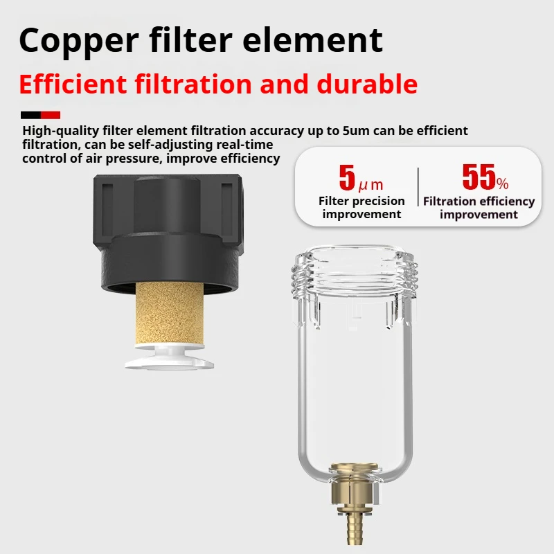 Reition AF2000 Pneumatic Parts Air Filter Accessory Source Treatment Unit for Compressor Oil water separation