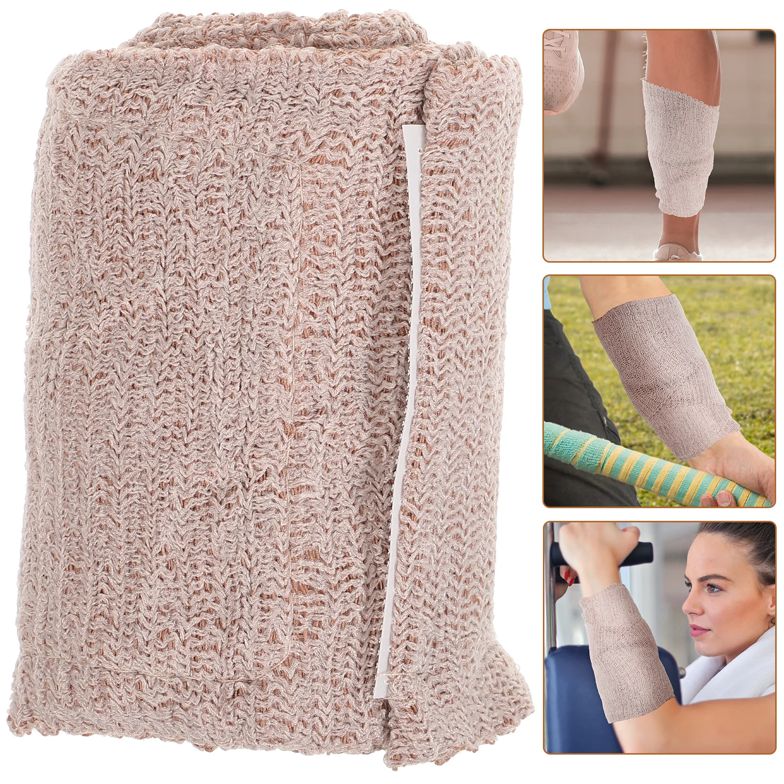 

1 Roll Breathable Elastic Bandage Wrap Skin-Friendly Comfortable Compression for Wounds Injury Support Athletic Leg Knee Wrap