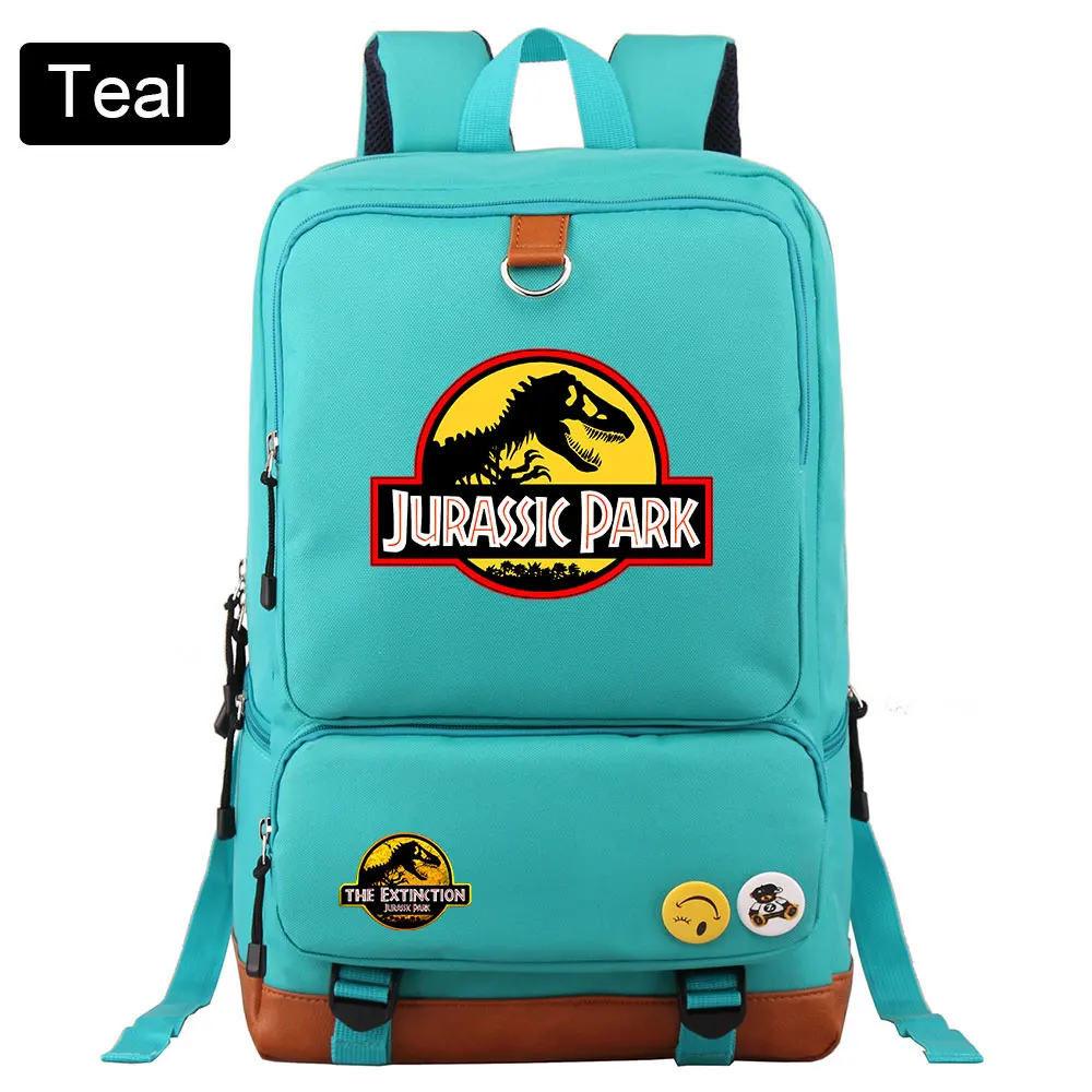 Mode Abenteuer Dinosaurier Jurassic Park Welt Junge Mädchen Buch Schult asche Frauen Bagpack Teenager Schult aschen Student Rucksack