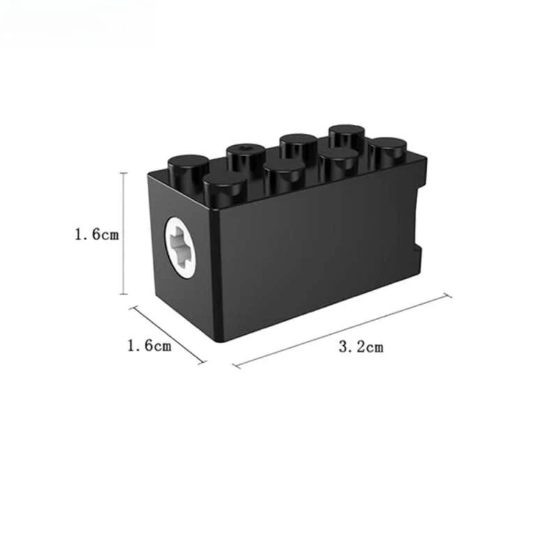 1/2/5/10pcs MOC S Drive Motor Technical Power Function Slow Speed Torque Engine Toy Compatible with Major Brand Motor Power Pack - view 6