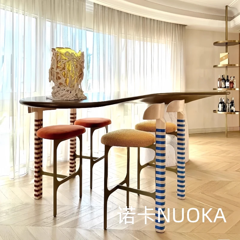 

Accessories Luxury bar stools Design Garden Adult Elderly bar stools Bathroom Footrest Taburetes Altos De Cocina Furniture Home