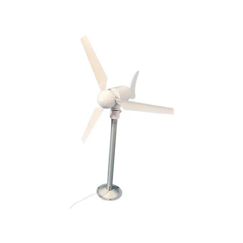 20W Miniature Horizontal Trefoil Wind Turbine Model, Breeze Start, Automatic Steering, Permanent Magnet, DC Output
