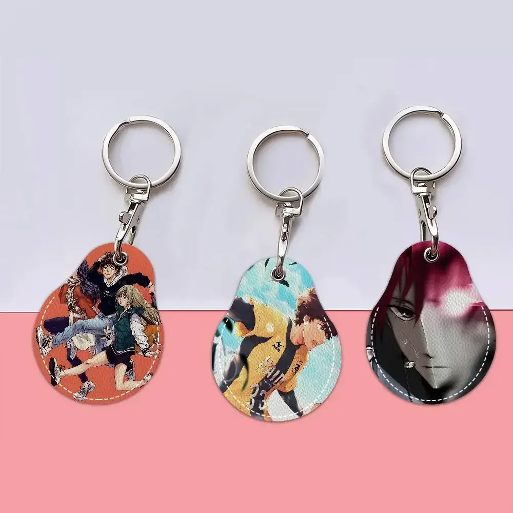 A-Aoashi Passionate-Soccer Mini Water Drop Shape Community Access Card Holder Elevator Card Sensor Drop Card Protector Keychain